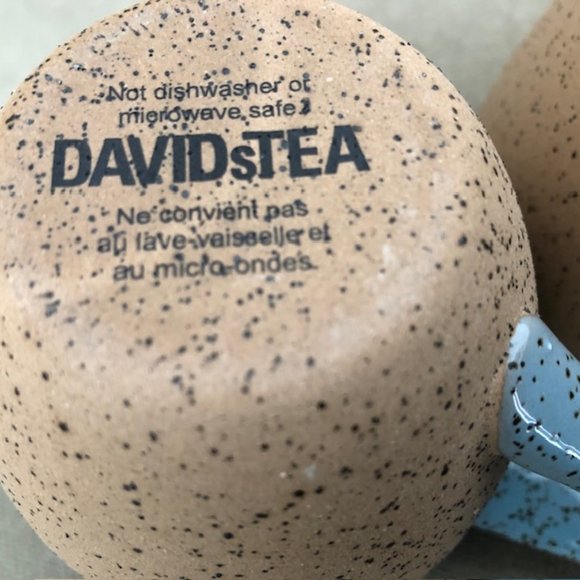 SALE 2 for $26 / 3 for $33 - Set of David's Tea TERRA Speckled Pottery Mugs - Picture 3 of 10